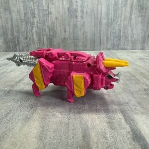 Power Rangers Dino Charge Pink Triceratops Charger Megazord Zord Builder Bandai